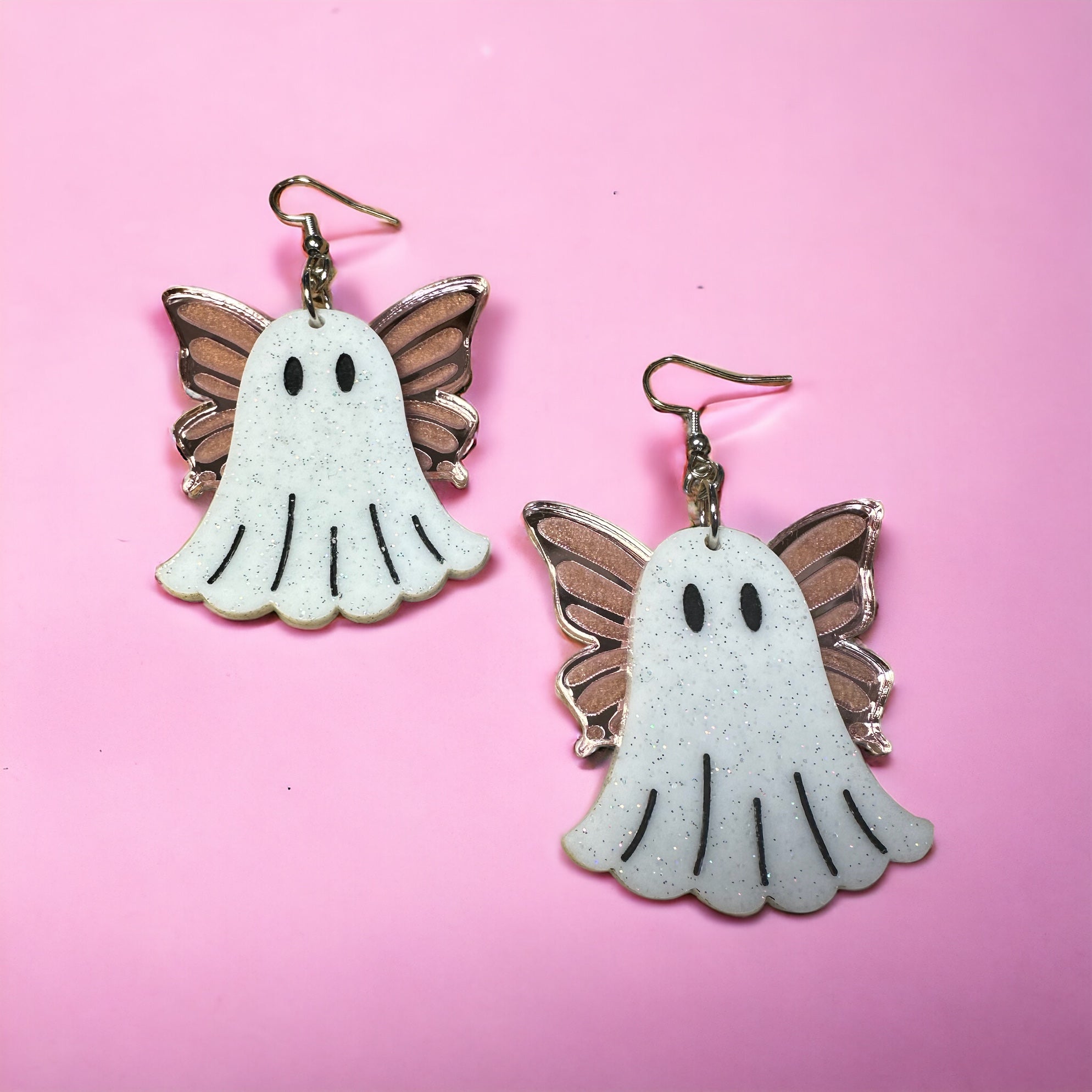 Fairy Ghost Earrings - Elegant Halloween Jewelry for Women, Cute & Spooky Accessories - Perfect for Costume Parties, Cosplay & Everyday Wear