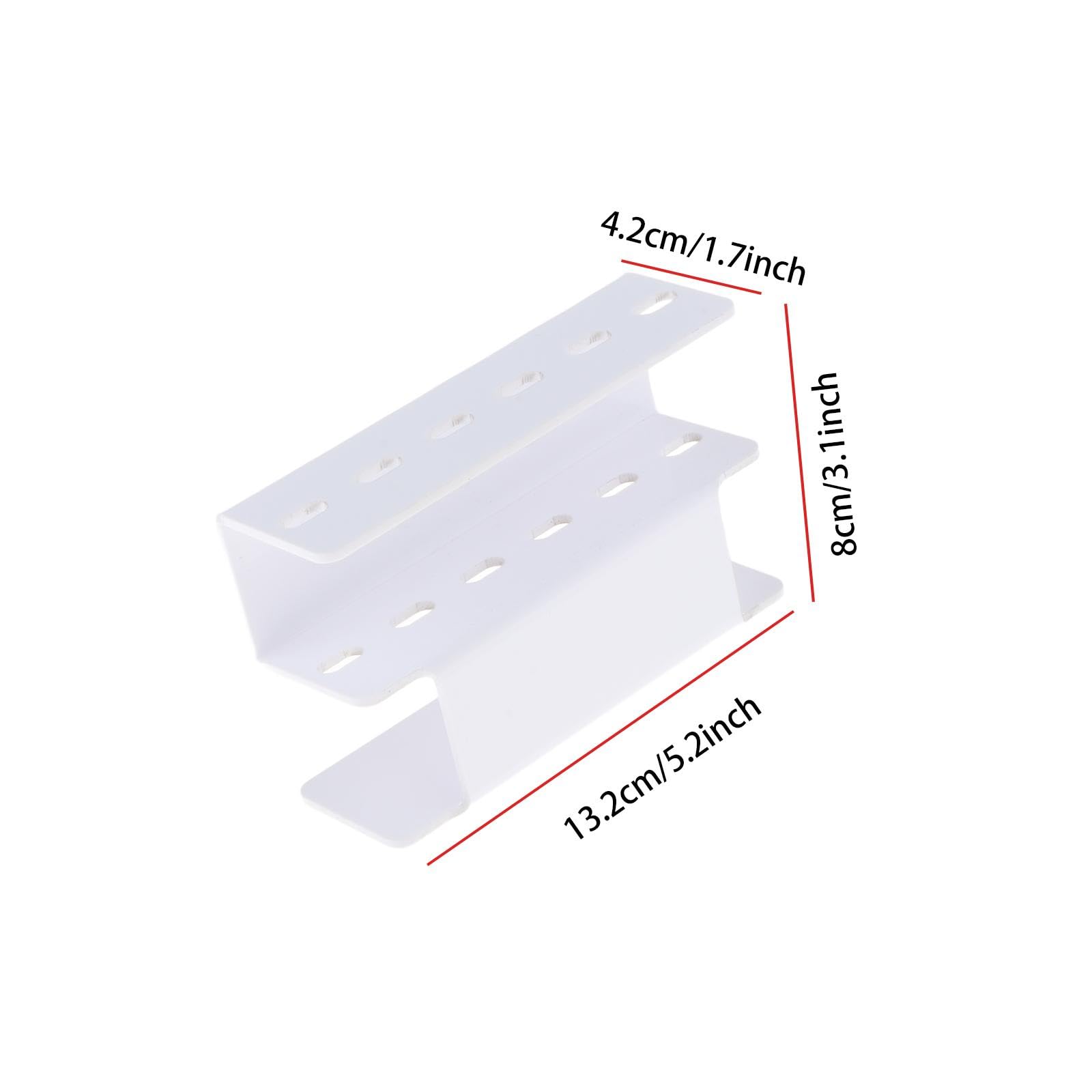 White Acrylic Stand for Eyelash Tweezers Organizer - Holds 6 Tools | Perfect for Salon, Makeup Artists & Home Beauty Stations