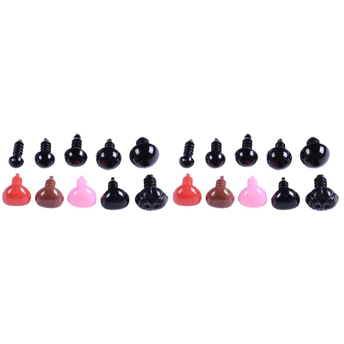 COHEALI 560-Piece Plastic Craft Doll Eyes & Noses - Safety Eyes for Stuffed Animals, Black Baby Dolls, and Plush Toys - Perfect for DIY Crafting, Sewing Projects, and Doll Making
