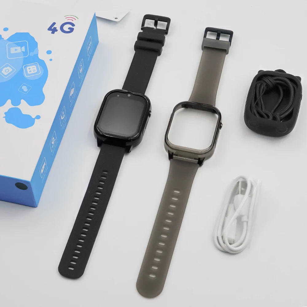 **K26 2024 Newest 4G GPS Smart Watch for Kids - Waterproof Tracker with SOS Call & Real-Time Location - Perfect for School, Outdoor Play & Safety Monitoring**