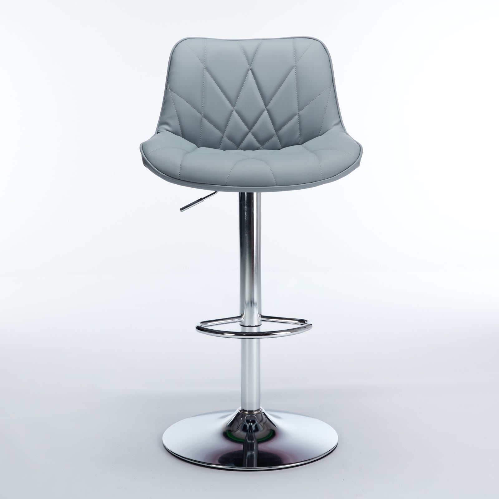 **Adjustable Swivel Counter Height Bar Stools with Back - Set of 2, Gray - Perfect for Kitchen Island, Breakfast Bar & Dining Room**