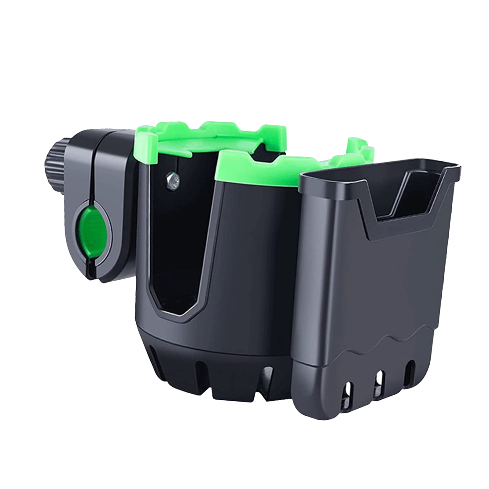 Universal Adjustable Cup & Phone Holder for Strollers, Bikes, Wheelchairs & Scooters - Compatible with Baby Strollers, e-Bikes, Cruisers & Walkers | Perfect for Outdoor Activities, Commuting & Family Outings