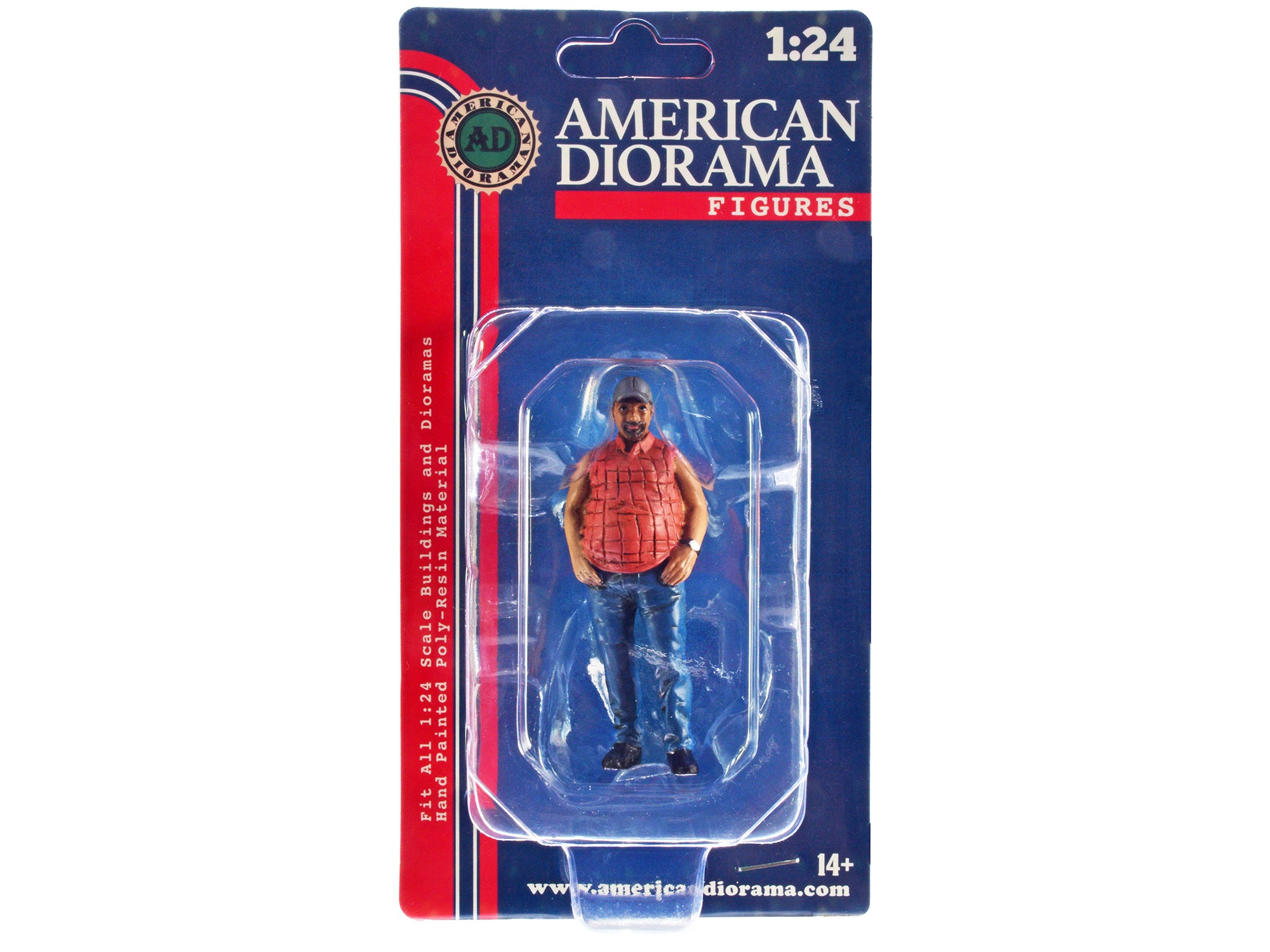 1/24 Scale Camper Figure for Model Cars & Dioramas - American Diorama Miniature Collectible - Perfect for RC Scenes, Train Layouts & Display Cases
