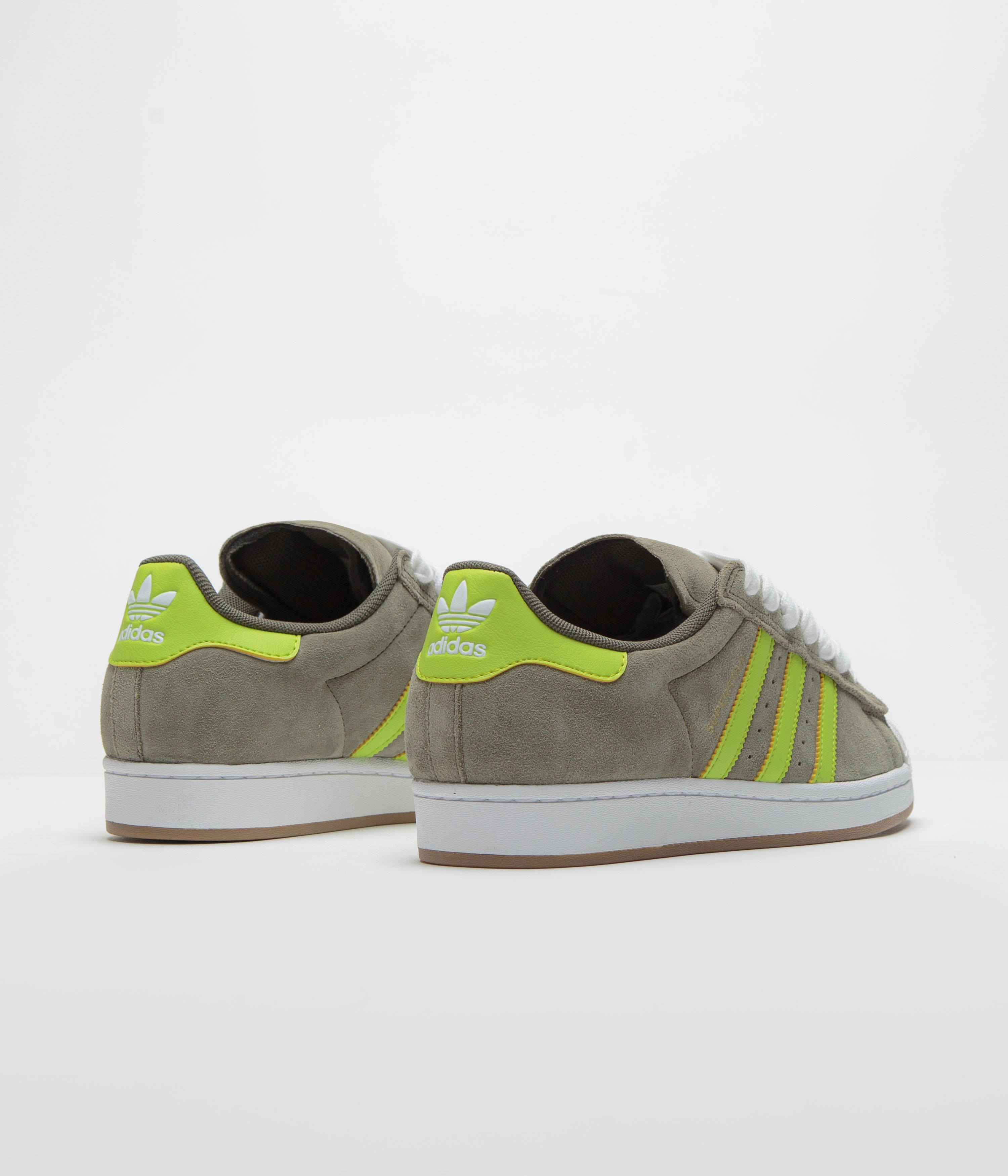 Adidas Superstar ADV Sneakers for Men & Women - Olive Strata/Semi Solar Yellow/Gold Metallic - Casual Streetwear & Everyday Comfort Shoes for Walking, Running & Gym