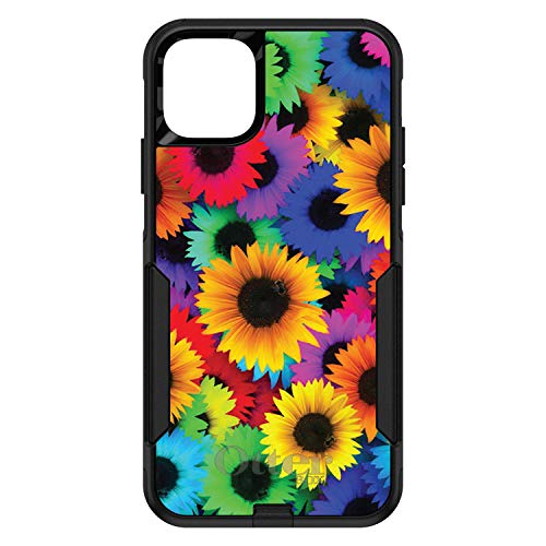 Red Green Yellow Sunflowers On Black Case