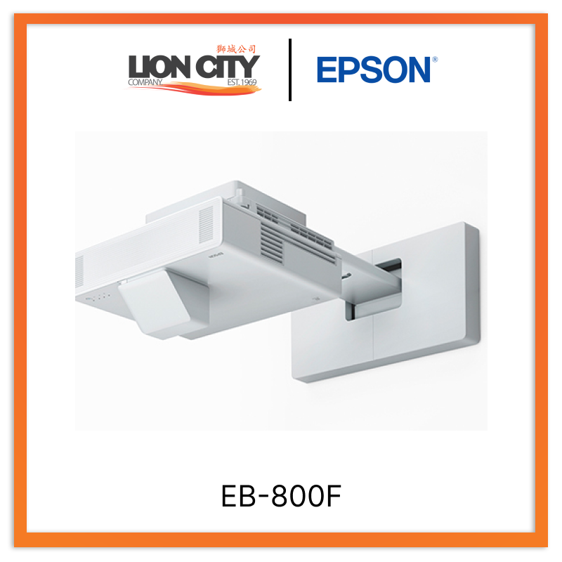 Epson EB-800F Ultra Short Throw Full HD Laser Projector - Home Theater, Office Presentations & Gaming | 1080p, 3500 Lumens, 20,000 Hours Laser Life