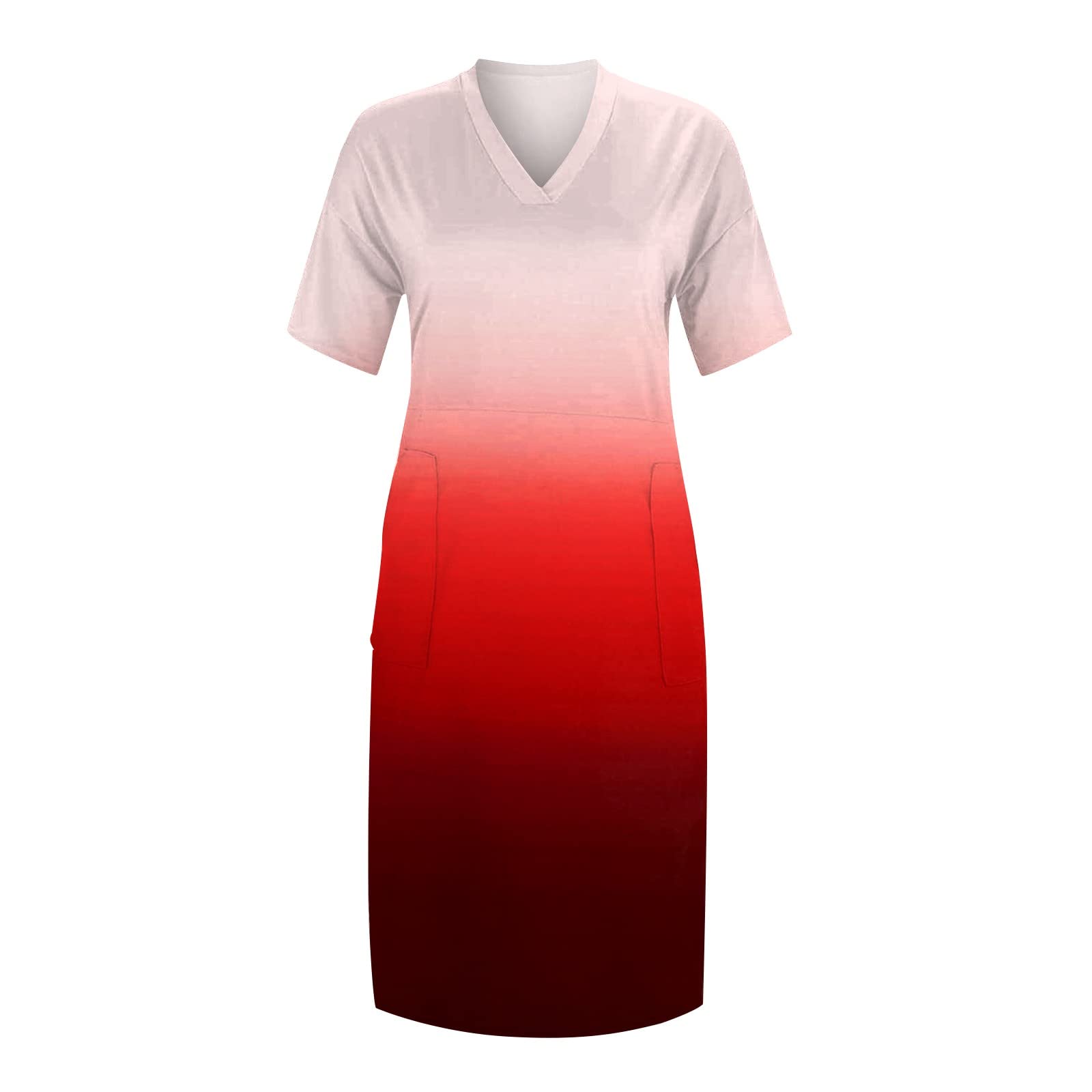 FQZWONG Women's Plus Size Maxi Dress with Pockets - Oversized Casual T-Shirt Dress for Summer, Beach, Vacation, Party & Club Night | Perfect for Outdoor Activities, Travel & Date Nights