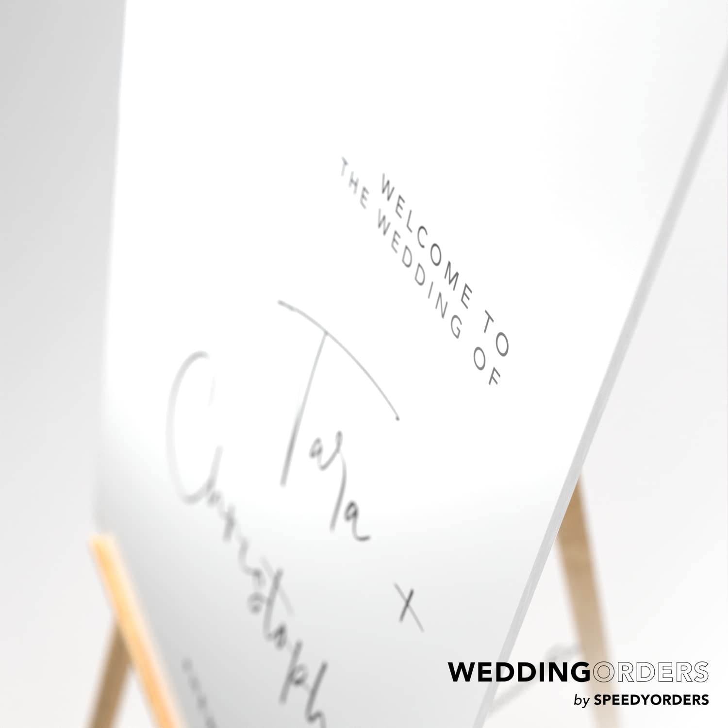 Custom Black & White Wedding Welcome Sign - Personalized PVC Board Ceremony Sign for Wedding Reception - Elegant & Durable for Indoor & Outdoor Wedding Decor