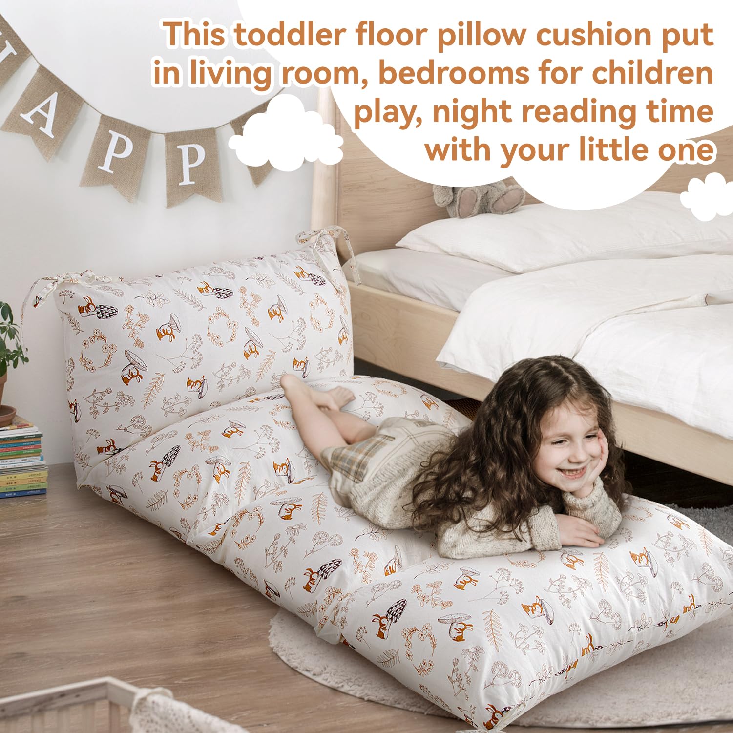 **Non-Slip Climbing Arch Cushion - Soft Rocker Pillow for Toddlers, Floor Lounger Seat with Removable Cover, Kids Nap Mat & Playtime Floor Pillow - Perfect for Playrooms, Daycare & Montessori Activities**