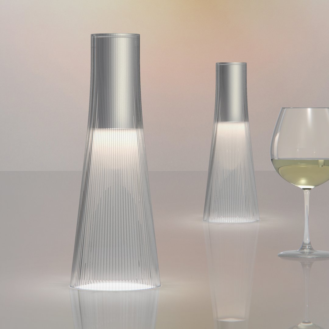 Portable Table Lamp with USB Rechargeable Battery - Modern LED Night Light for Bedroom, Office, and Outdoor Camping