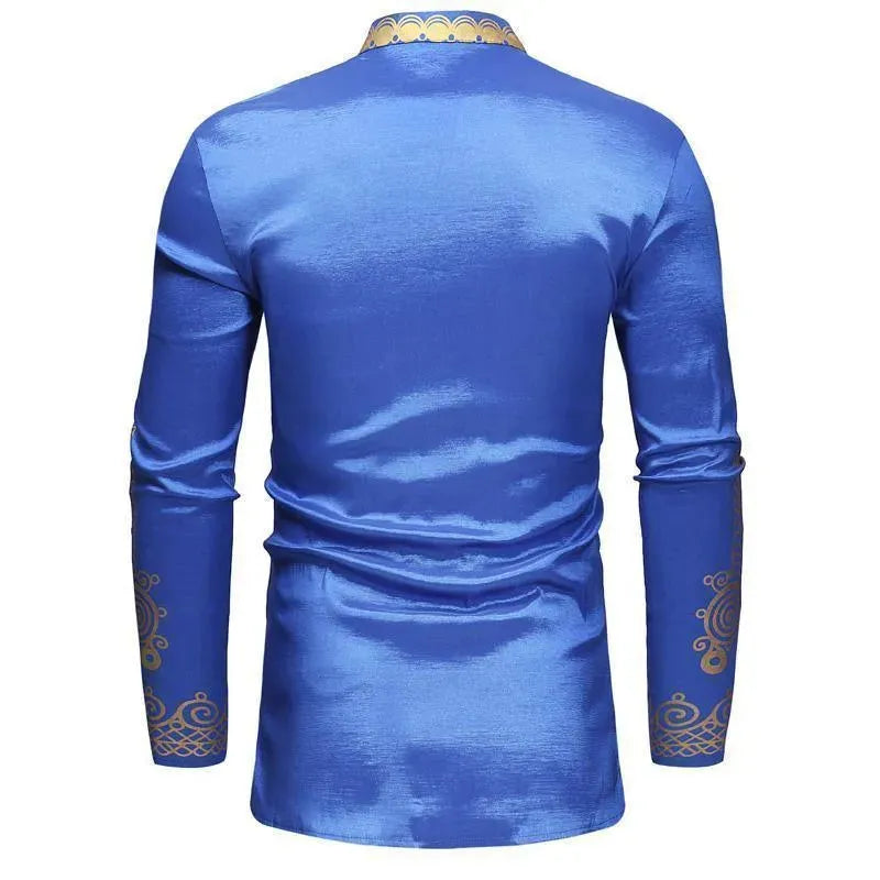 Stylish African Print Men's Shirt - Traditional Dashiki Tops for Casual Wear & Cultural Events - Perfect for Parties, Weddings & Summer Outfits