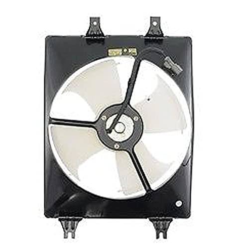 Compatible with 1999-2004 Honda Odyssey AC Condenser Cooling Fan Motor Assembly with Blade Shroud - Replacement Part for Air Conditioning System