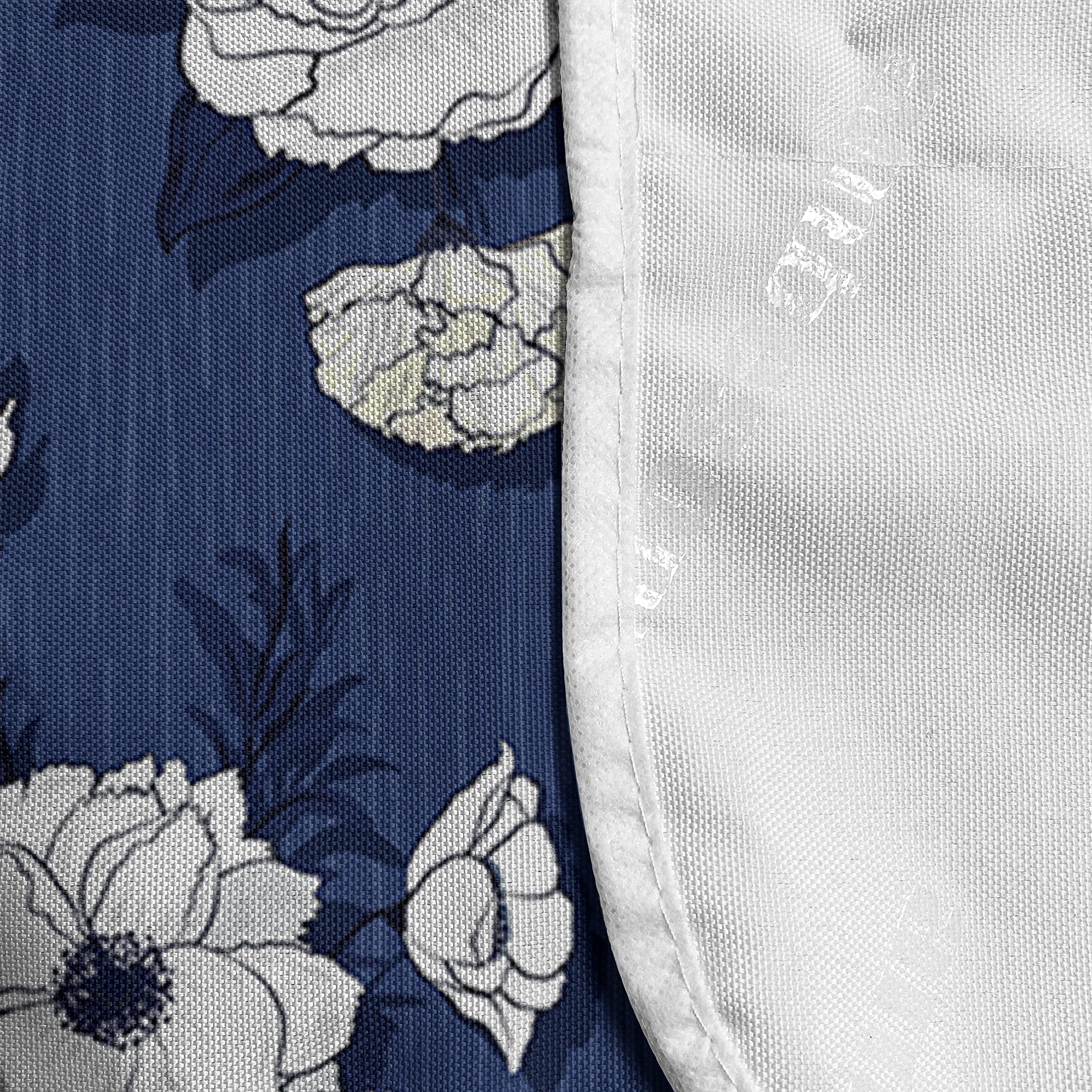 Ambesonne Floral Microwave Cover - Waterproof Kitchen Organizer with Pockets, 36