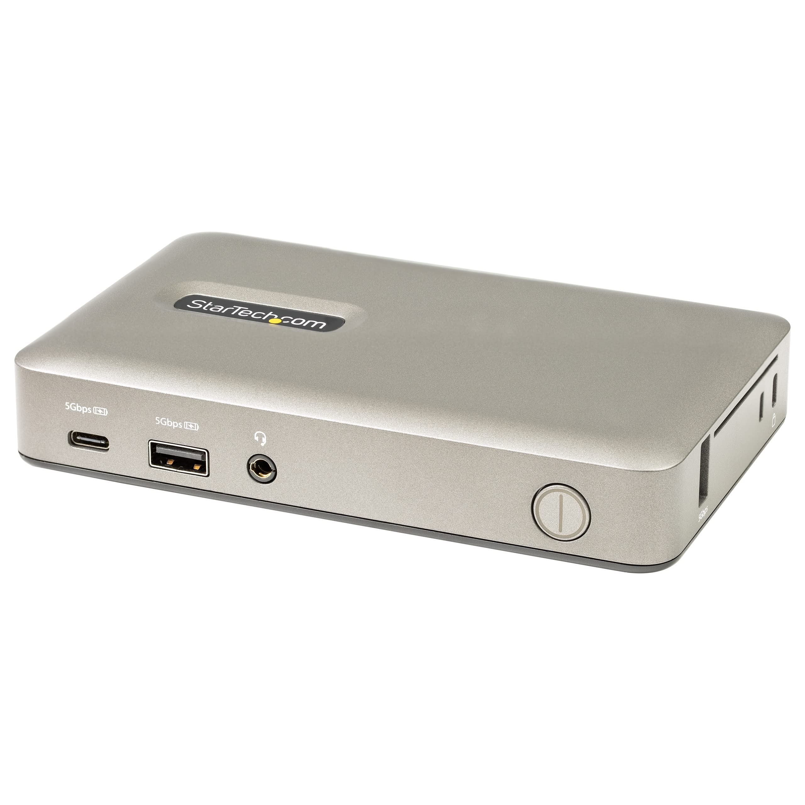 StarTech.com USB C Docking Station - 4K 30Hz USB-C to DisplayPort/VGA Adapter with 65W Power Delivery, 4-Port USB 3.1 Hub & Ethernet - Universal Laptop Dock for MacBook, Dell, HP (DKM30CHDPD) - Perfect for Home Office & Multi-Monitor Setup