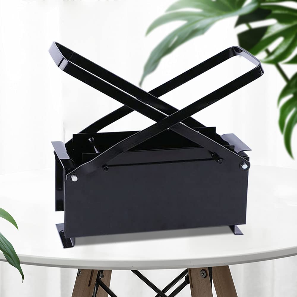 Eco-Friendly Manual Newspaper Brick Press - DIY Paper Log Briquette Maker for Fireplace & Wood Stove | Recycle Newspaper into Heating Fuel for Camping, Emergency Preparedness & Off-Grid Living
