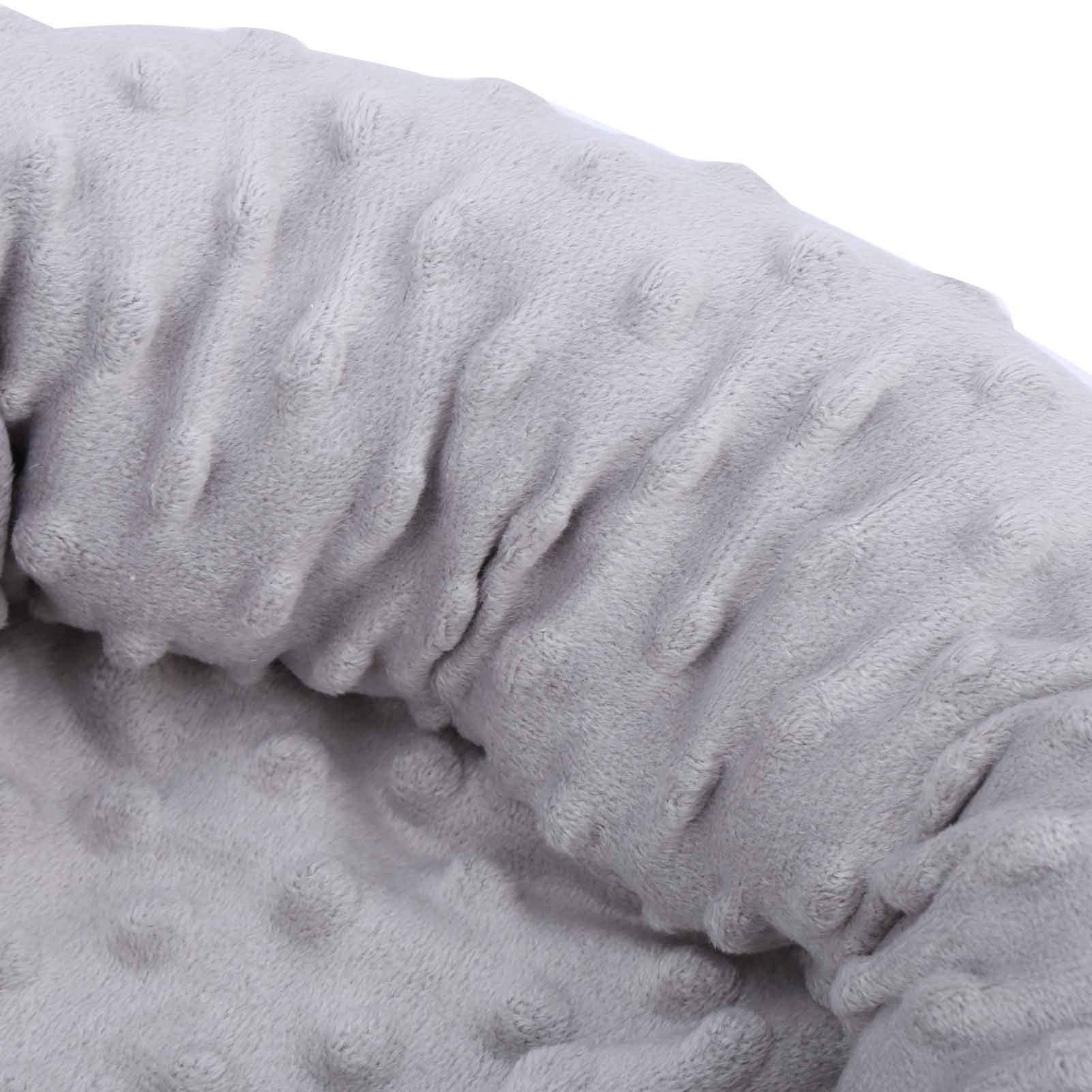 **Premium Infant Head & Body Support Pillow - Detachable Stroller Pad with Toys, Portable Baby Snuggle Mattress for Newborns (Gray) - Perfect for Strollers, Car Seats & Cribs**