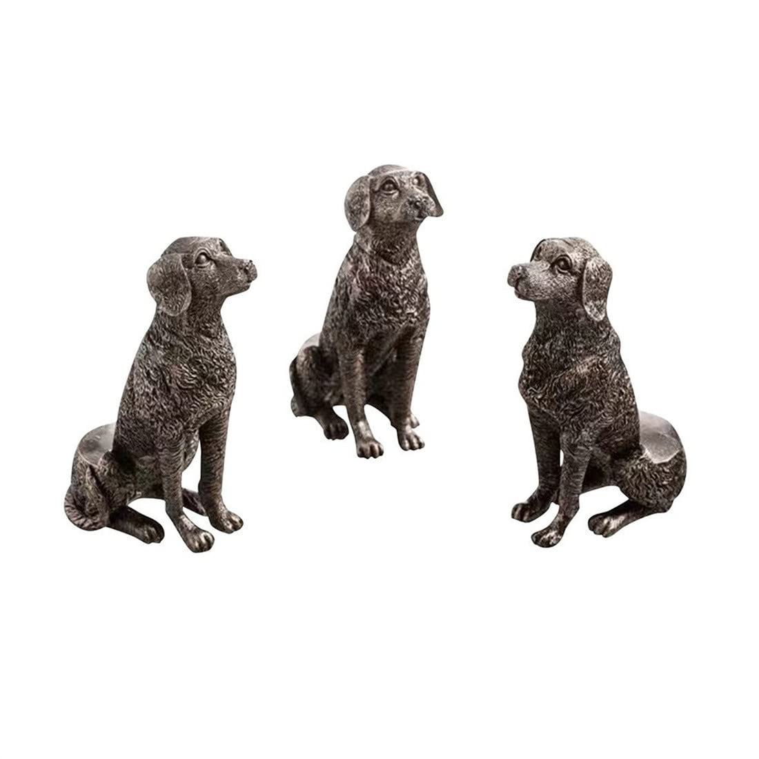 3 Pcs Resin Pot Feet - Decorative Flower Pot Supports with 6 Cute Animal Designs (Dog) for Indoor/Outdoor Planters - Perfect for Garden, Patio, and Home Decor