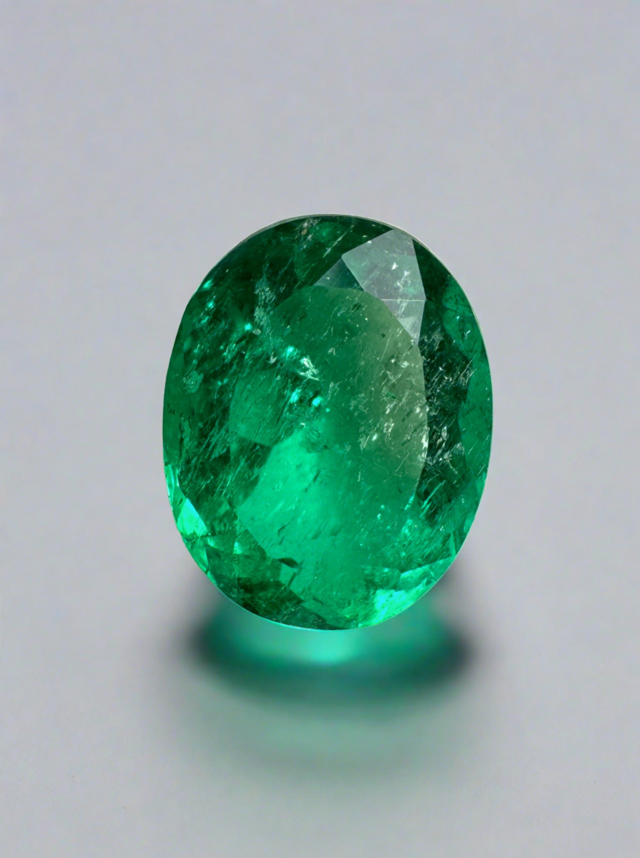 2.16 Carat 10x8mm Vivid Muzo Green Natural Loose Colombian Emerald Oval Cut Gemstone for Jewelry Making, Engagement Rings & Luxury Gifts