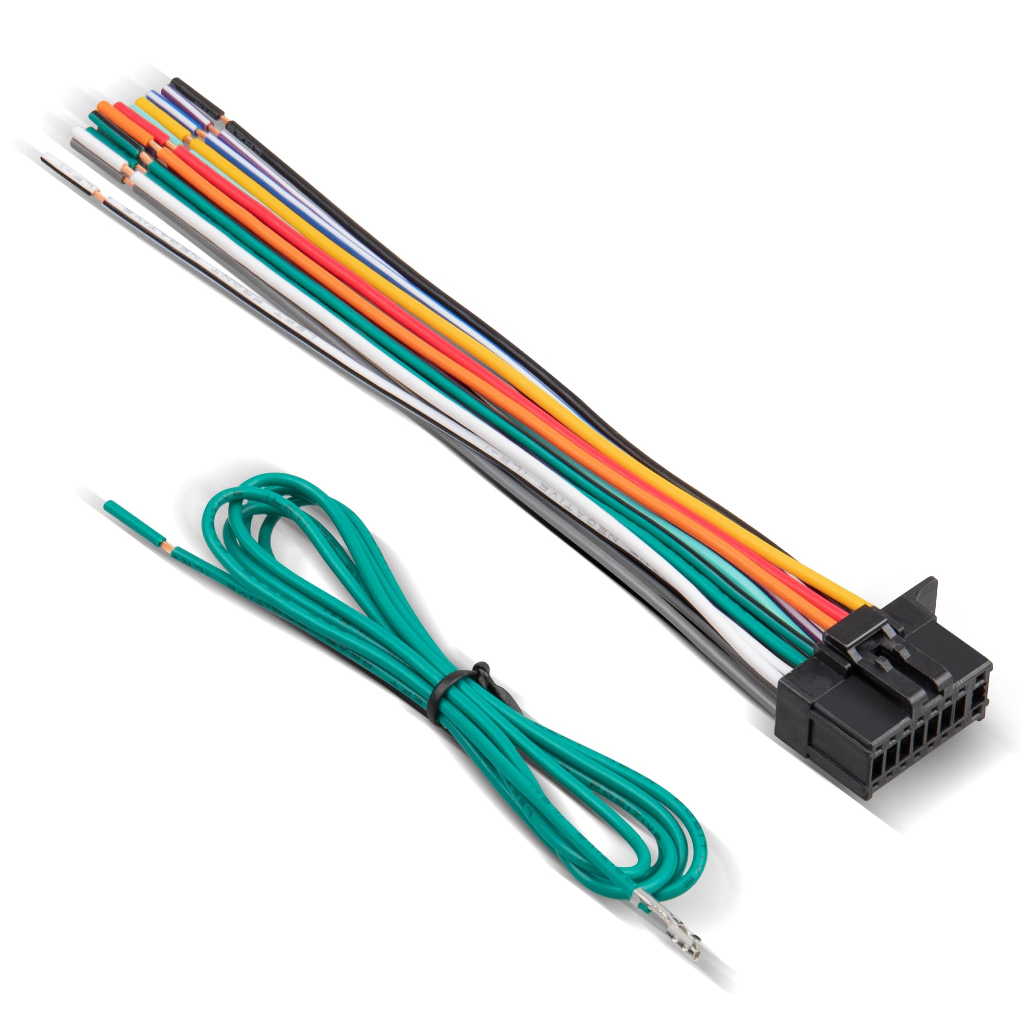 RED WOLF 16-Pin Pioneer Wiring Harness - Stereo Radio Connector Plug Cable for Aftermarket Pioneer DEH/AVH/AVIC/MVH/FH/SPH Car Stereos - Easy DIY Installation for Car Audio Upgrades