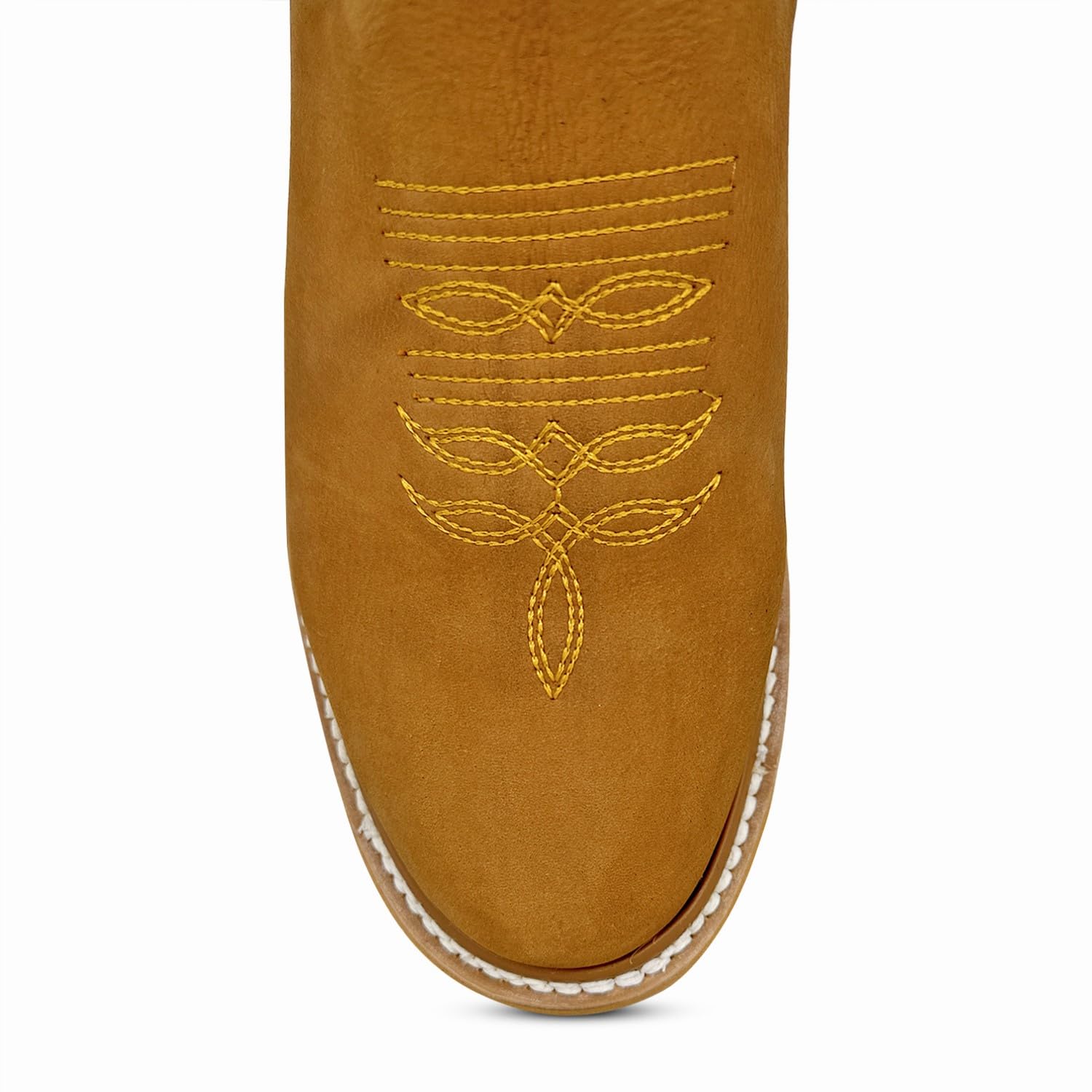 Men's Western Cowboy Boots - Genuine Leather Ankle Boots for Rodeo & Work | Comfortable Soft Toe Design for Riding, Ranch Work & Casual Wear