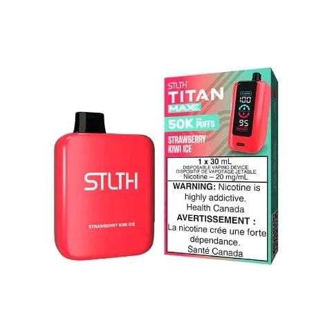 STLTH Titan MAX 50K Disposable Vape - 50000 Puffs, 30mL E-Liquid, Long-Lasting Vaping Device for Adults | Perfect for Travel, Parties & On-the-Go Use (Ontario)