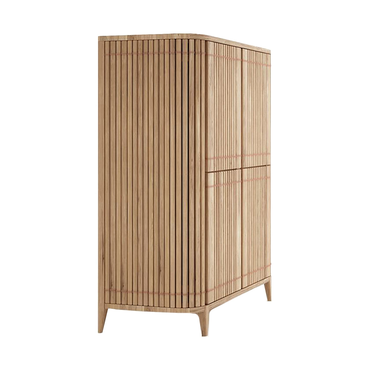 Koppar 4-Door Cupboard - Stylish Storage Cabinet for Kitchen, Living Room & Bedroom Organization