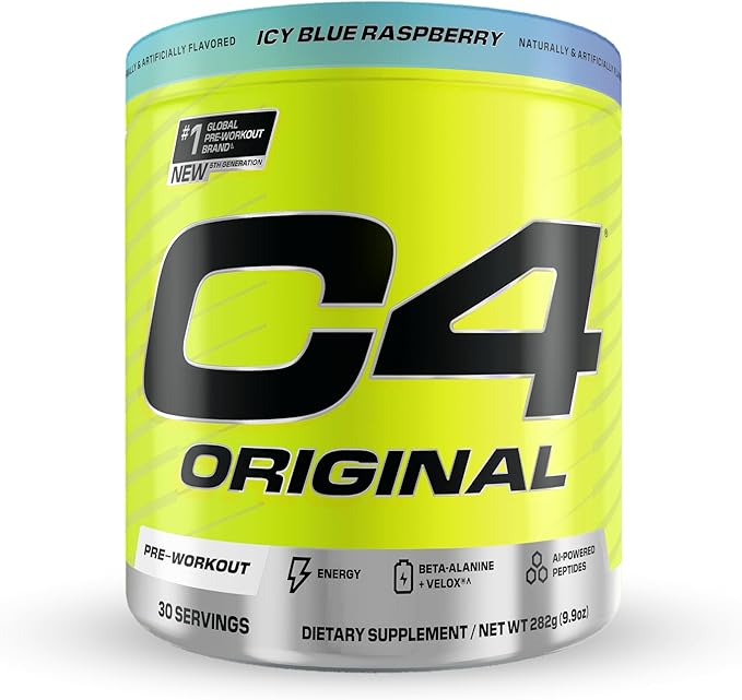Cellucor C4 Original Pre Workout Powder - Energy & Endurance Booster for Gym, Running & Fitness Training