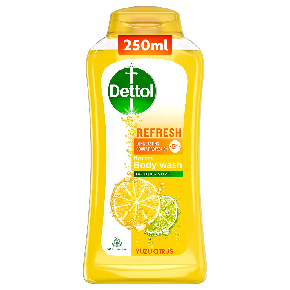 Dettol Antiseptic Liquid 1000ml - First Aid, Surface Disinfection & Personal Hygiene | Antibacterial Body Wash 250ml for Men & Women | Soap-Free Shower Gel with 12h Odor Protection | Ideal for Home, Gym & Travel Hygiene
