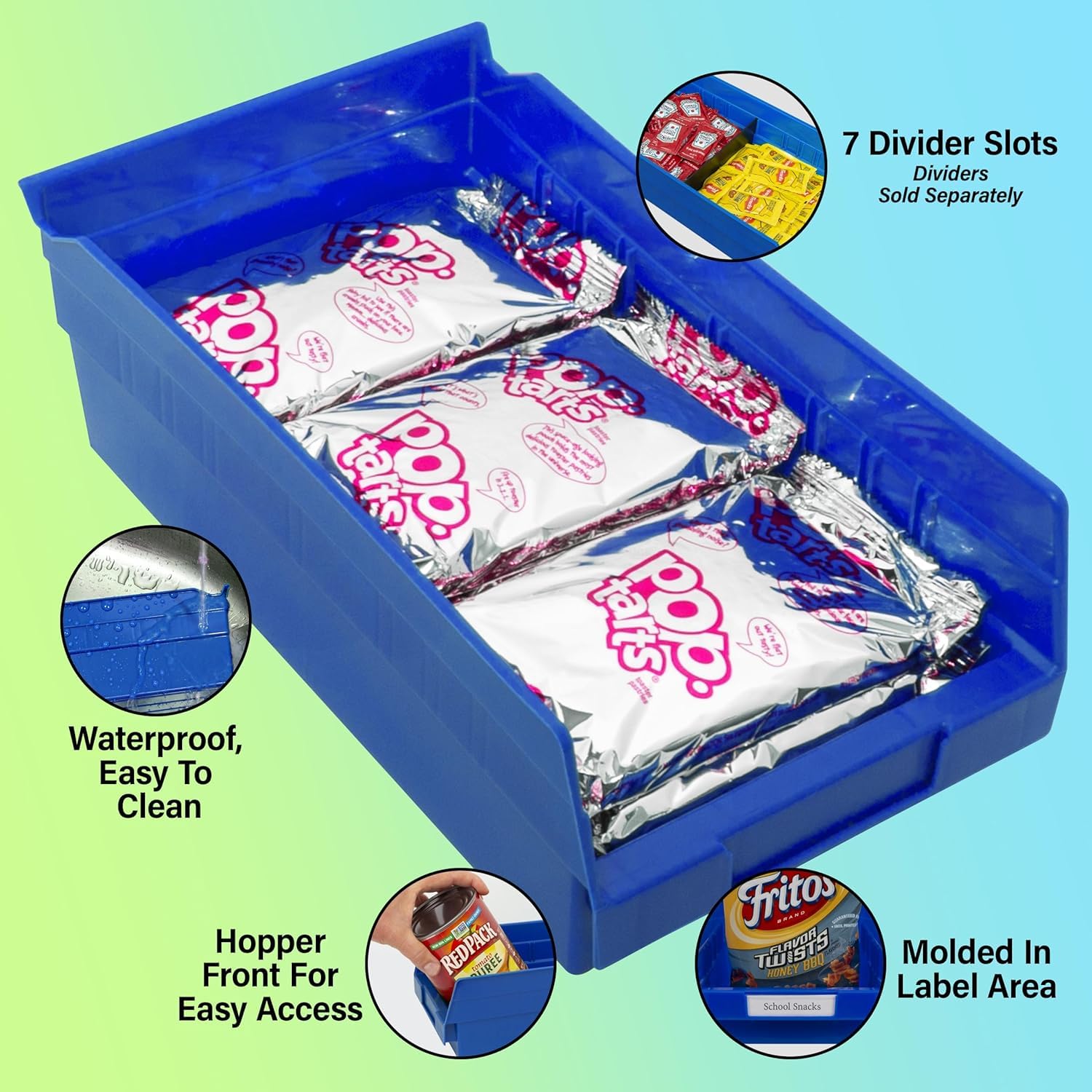 Akro-Mils 30130 Heavy Duty Plastic Storage Bins - 12-Pack, 12