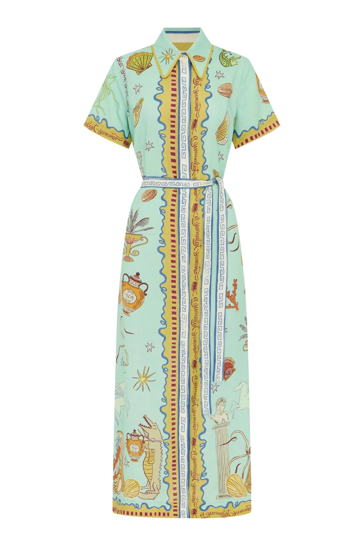 Alémais Surrealist Summer Shirtdress - Flowy Casual Dress for Women | Perfect for Beach, Vacation & Summer Outings