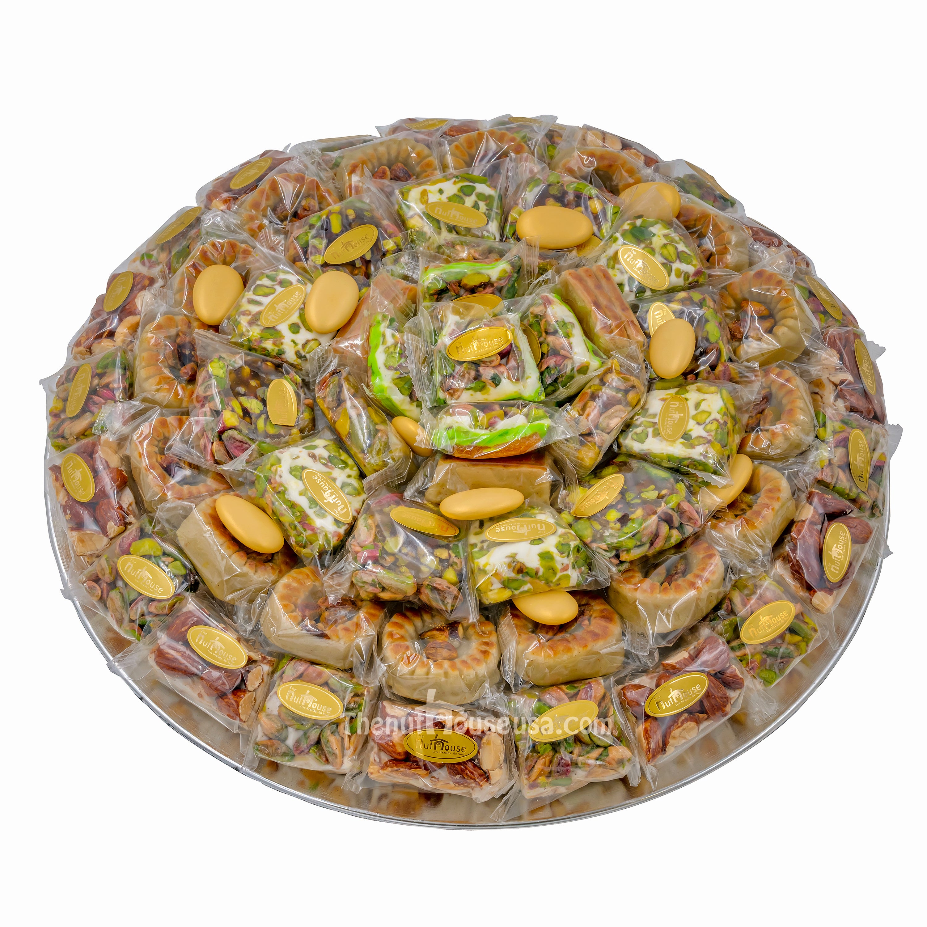 Premium Nougat, Lozina & Raha Gift Box Set - Gourmet Middle Eastern Sweets for Holidays, Parties & Special Occasions