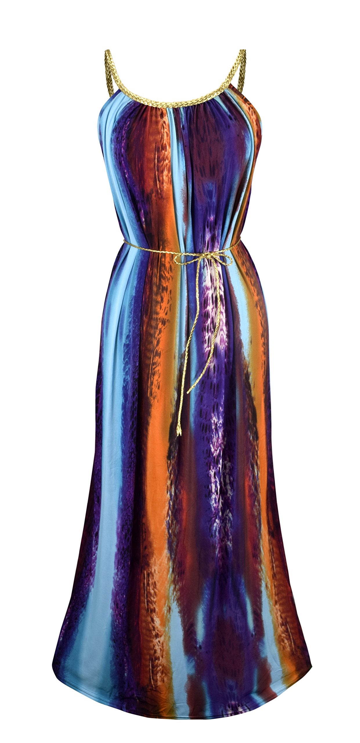 Women's Halter Neck Sleeveless Tropical Print Beach Maxi Dress - Flowy Summer Vacation Dress for Pool Party, Beach Wedding & Tropical Getaway