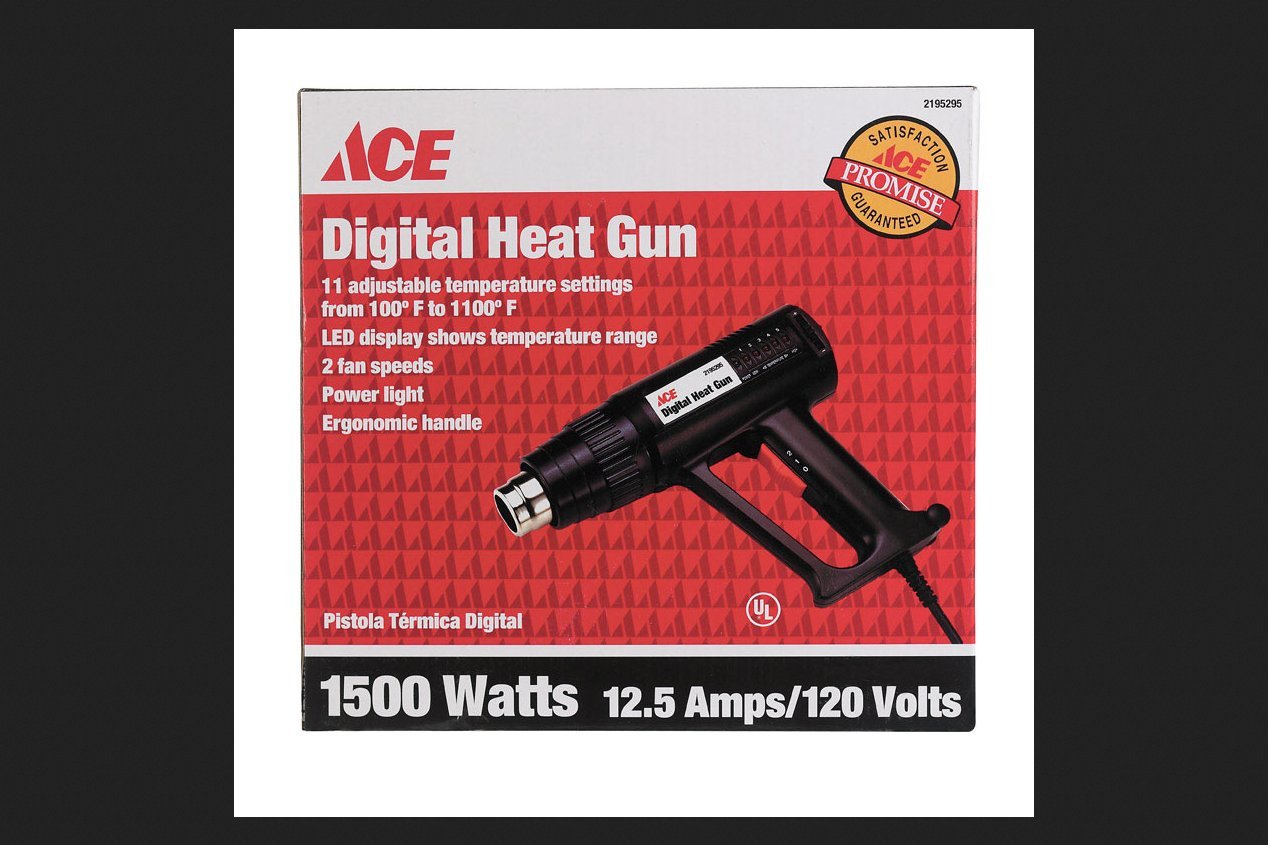 ACE Tg-1005 Digital Heat Gun - 1500W High Power Electric Hot Air Tool for DIY, Crafts, Shrink Wrapping, Paint Stripping & Home Repairs