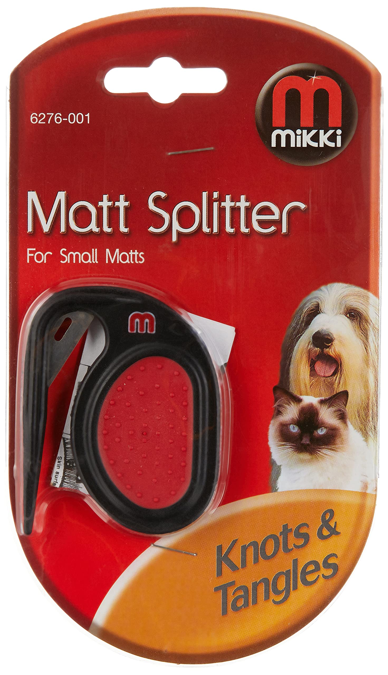Interpet Mikki Matt Splitter for Small Mats - Detangle & Groom Pet Hair Easily - Perfect for Dogs & Cats at Home