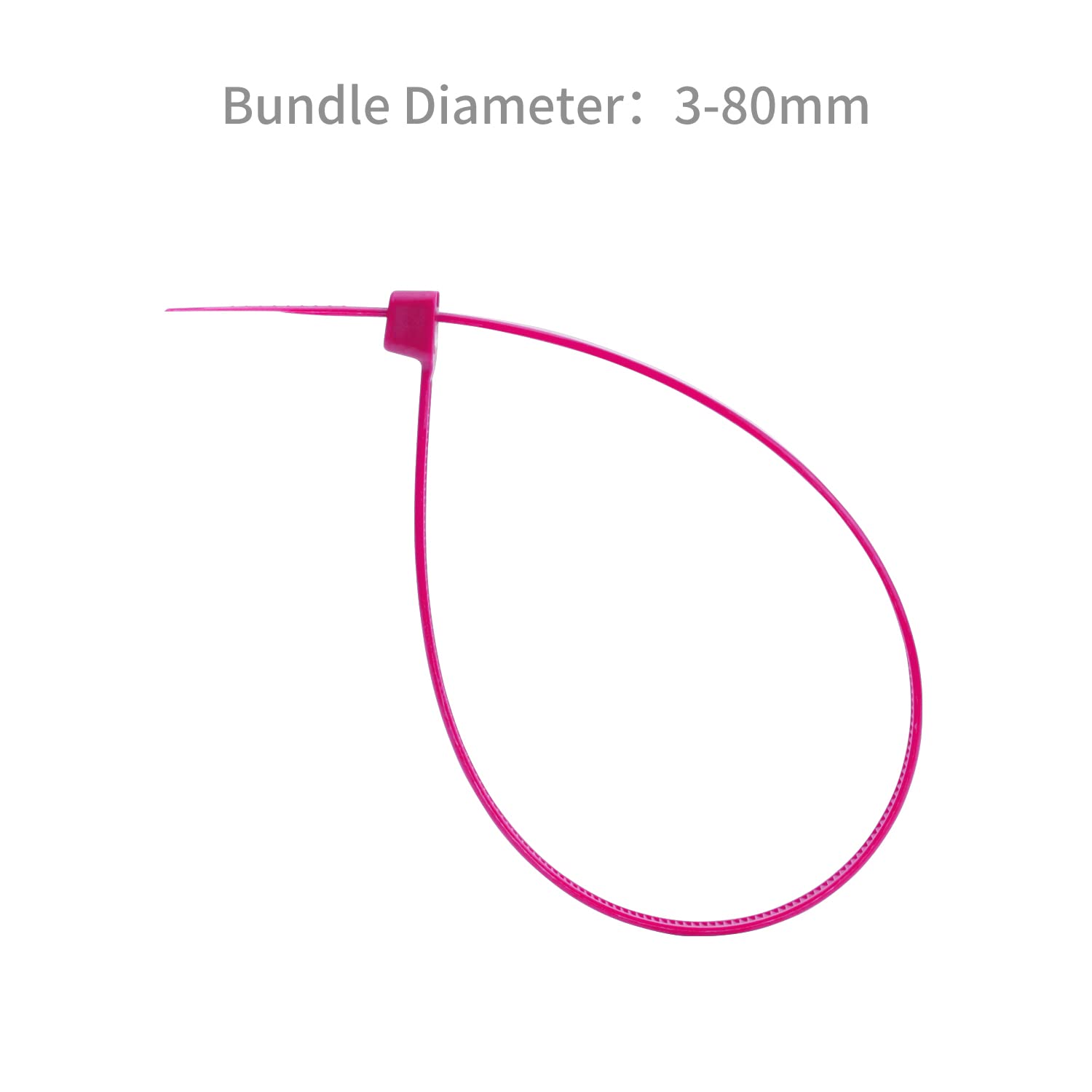 XINGO 100-Pack Heavy Duty 12-Inch Cable Zip Ties - 120 lbs Tensile Strength, Self-Locking Plastic Wire Ties for Indoor & Outdoor Use (Pink) - Perfect for Organizing Cables, Bundling Wires, and Securing Outdoor Equipment