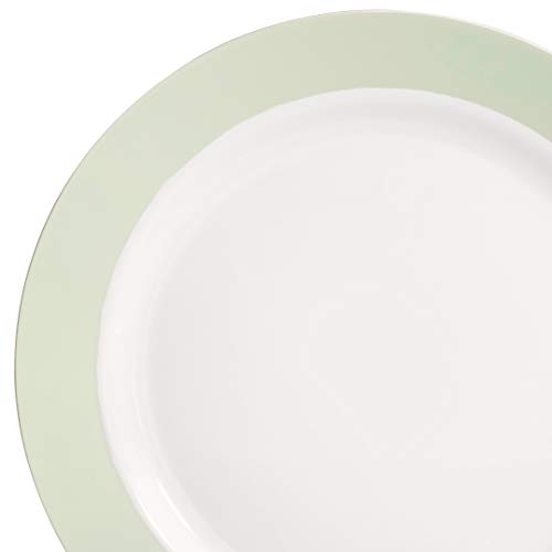 Rio in White & Pearled Sage Green