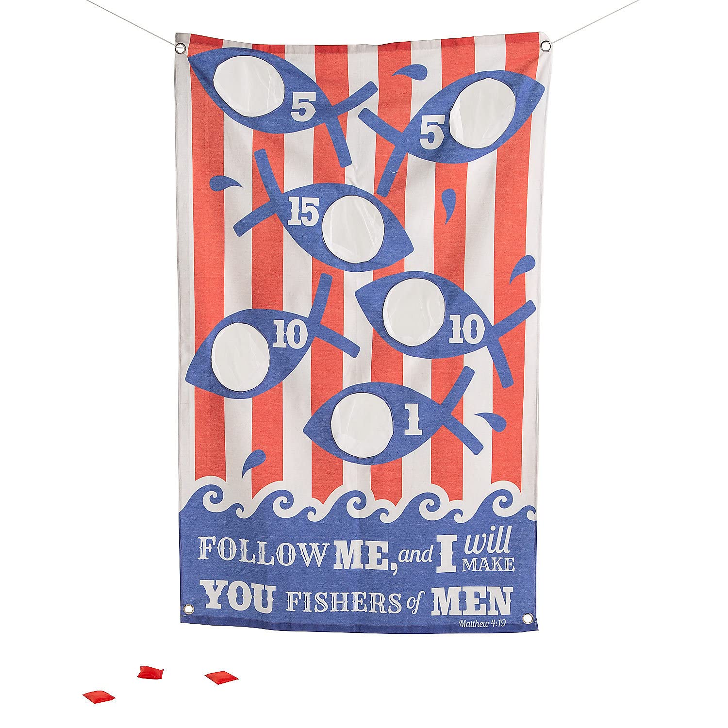 Religious Bean Bag Toss Game - Bible Themed Cornhole Set for Church Events, Sunday School & Family Fun - Perfect for Christian Youth Groups & Outdoor Gatherings