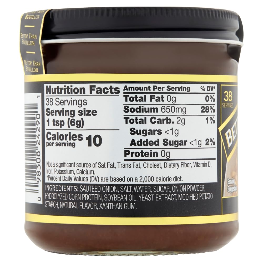 Better Than Bouillon Premium Base Variety Pack - 4 Flavor Bundle (Roasted Chicken, Beef, Garlic, Onion) 8 oz Jars - Gourmet Soup & Cooking Stock Concentrate for Chefs, Home Cooks & Meal Prep - Perfect for Soups, Stews, Gravies & Sauces