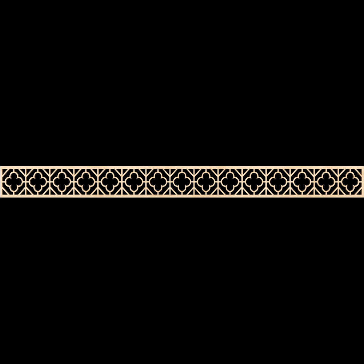Hazelton Fretwork Moulding - Decorative Wood Trim for Home & Furniture | Perfect for DIY Projects, Wall Accents, and Cabinet Design