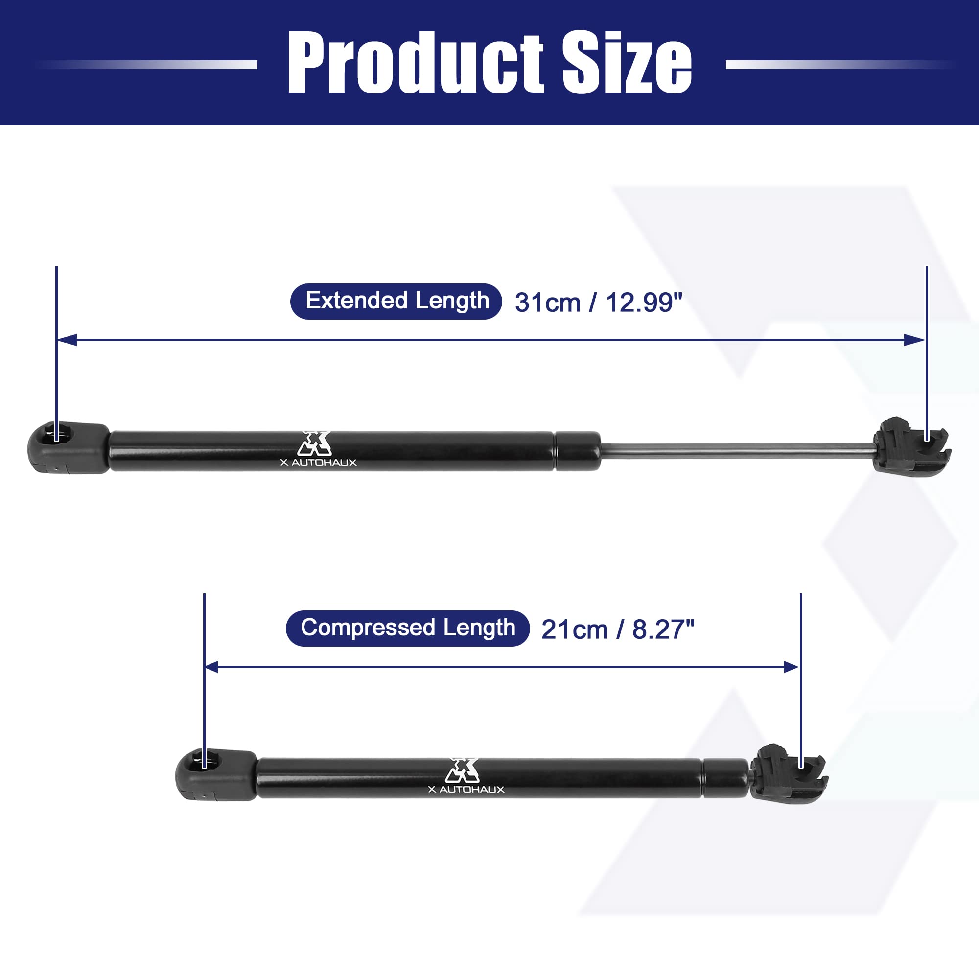 X AUTOHAUX 2pcs Front Hood Lift Supports Struts Shocks Gas Spring RB8795324 for Dodge Challenger 2008-2012 - Replacement Parts for Easy Hood Access & Maintenance