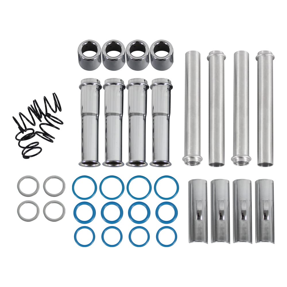 Harley Adjustable Pushrods & Push Rod Cover Kit for 1984-1999 Harley-Davidson Evolution (EVO) Engine - FLS, FXS Models - Upgrade Motorcycle Performance for Smooth Rides & Easy Maintenance
