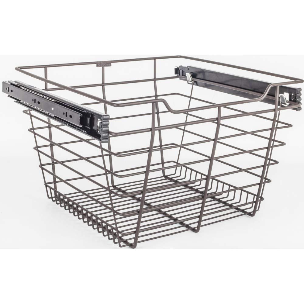 Dark Bronze Pull Out Basket for Closet - 16