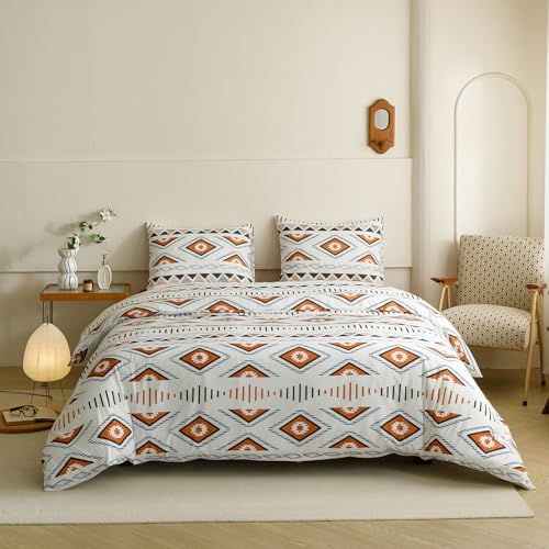 Boho Orange Diamond