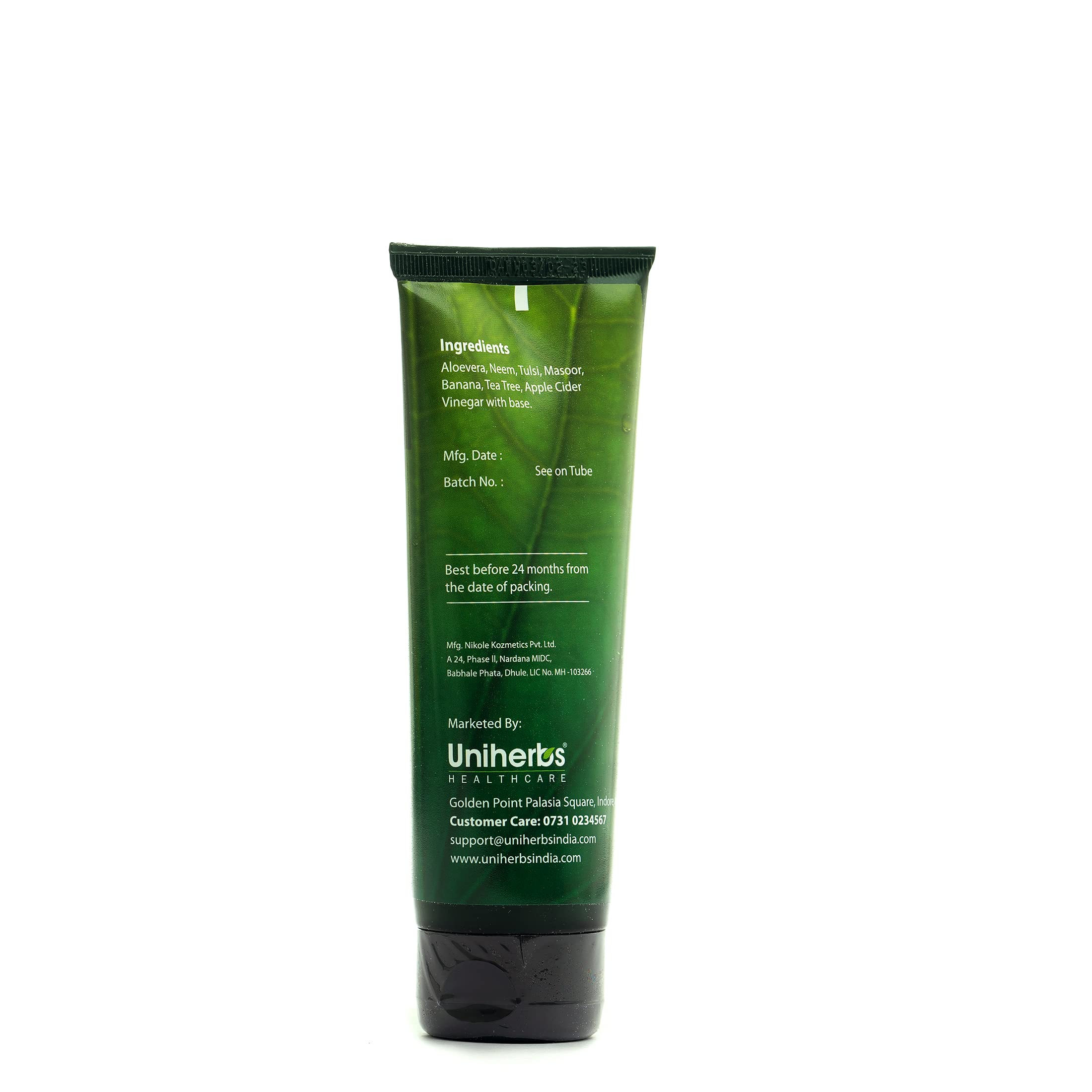 Uniherbs Uni Acne Face Wash - 100ml Pimple Treatment for Men & Women | Gentle Cleanser for Oily & Acne-Prone Skin | Daily Skincare Routine