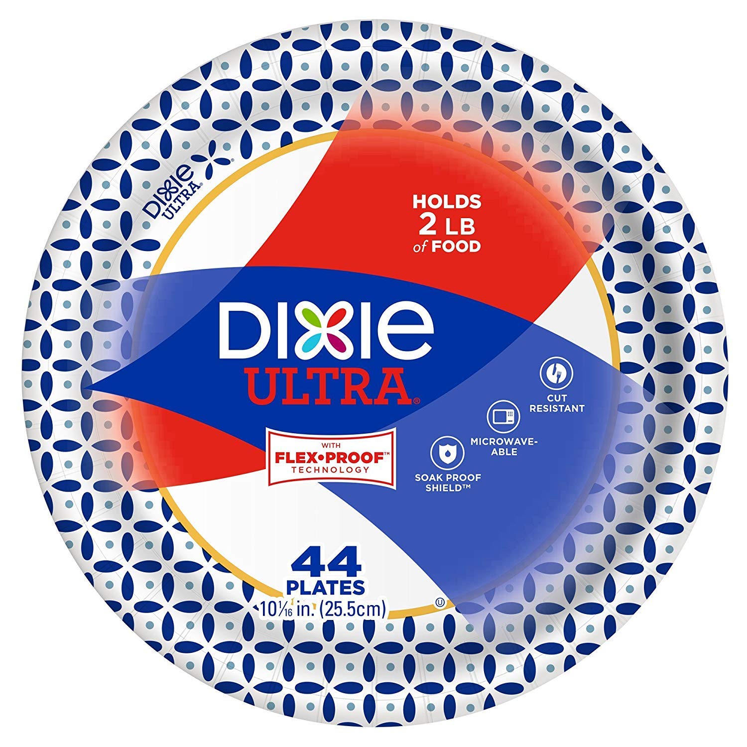 Dixie Ultra Heavy Duty Paper Plates & Bowls Combo - 44 Large Plates, 44 Small Plates, 28 Bowls | Disposable Dinnerware for Parties, BBQs, Picnics & Family Gatherings