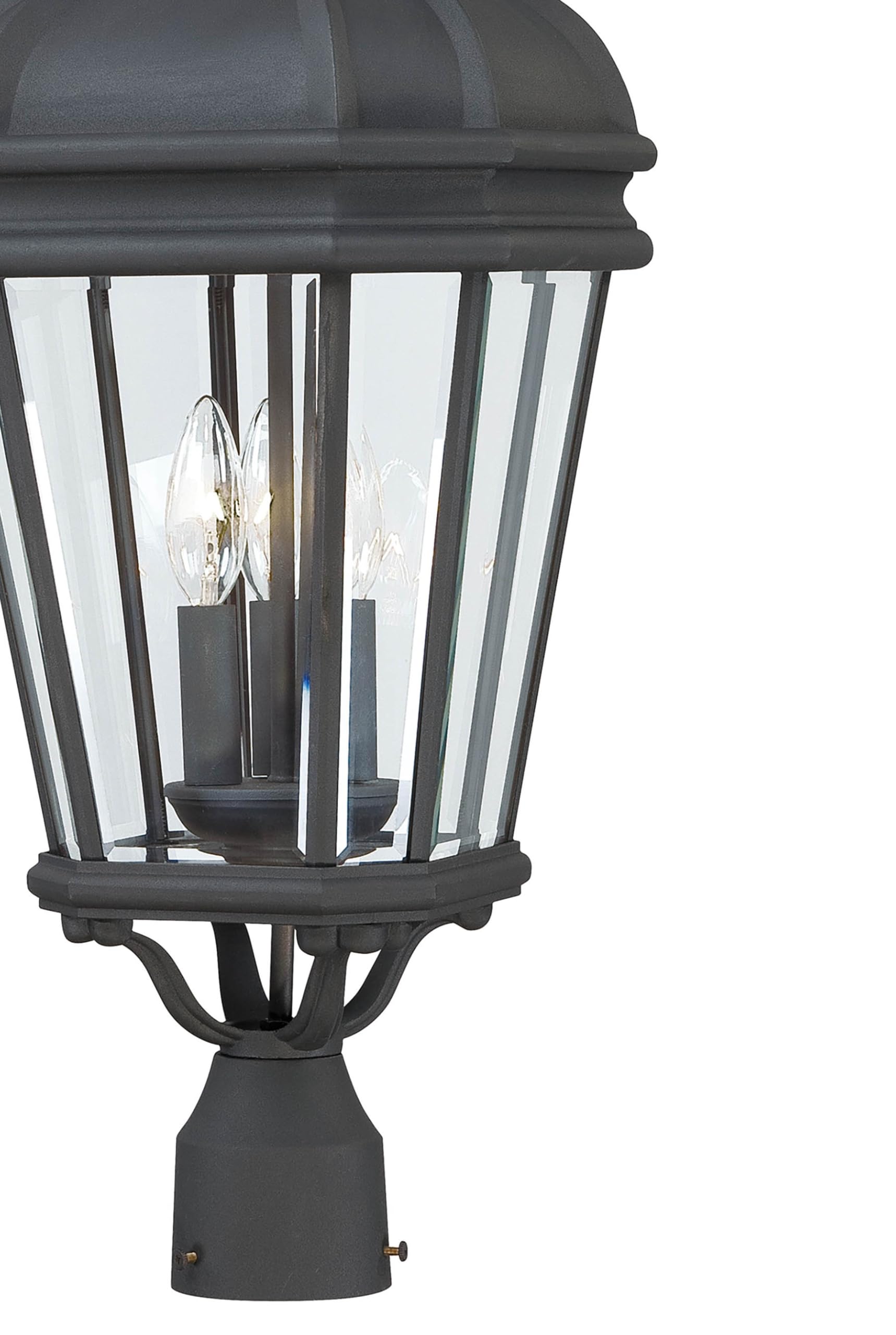 Minka Lavery 8696-66 Harrison Black Outdoor Post Light - 180W Cast Aluminum Exterior Lighting Fixture for Patio, Garden, Walkway & Driveway Illumination