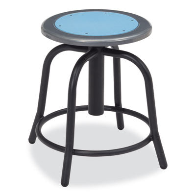 NPS 6800 Series Heavy Duty Height Adjustable Metal Swivel Stool - 300 lb Weight Capacity - Perfect for Office, Workshop, Kitchen & Industrial Use