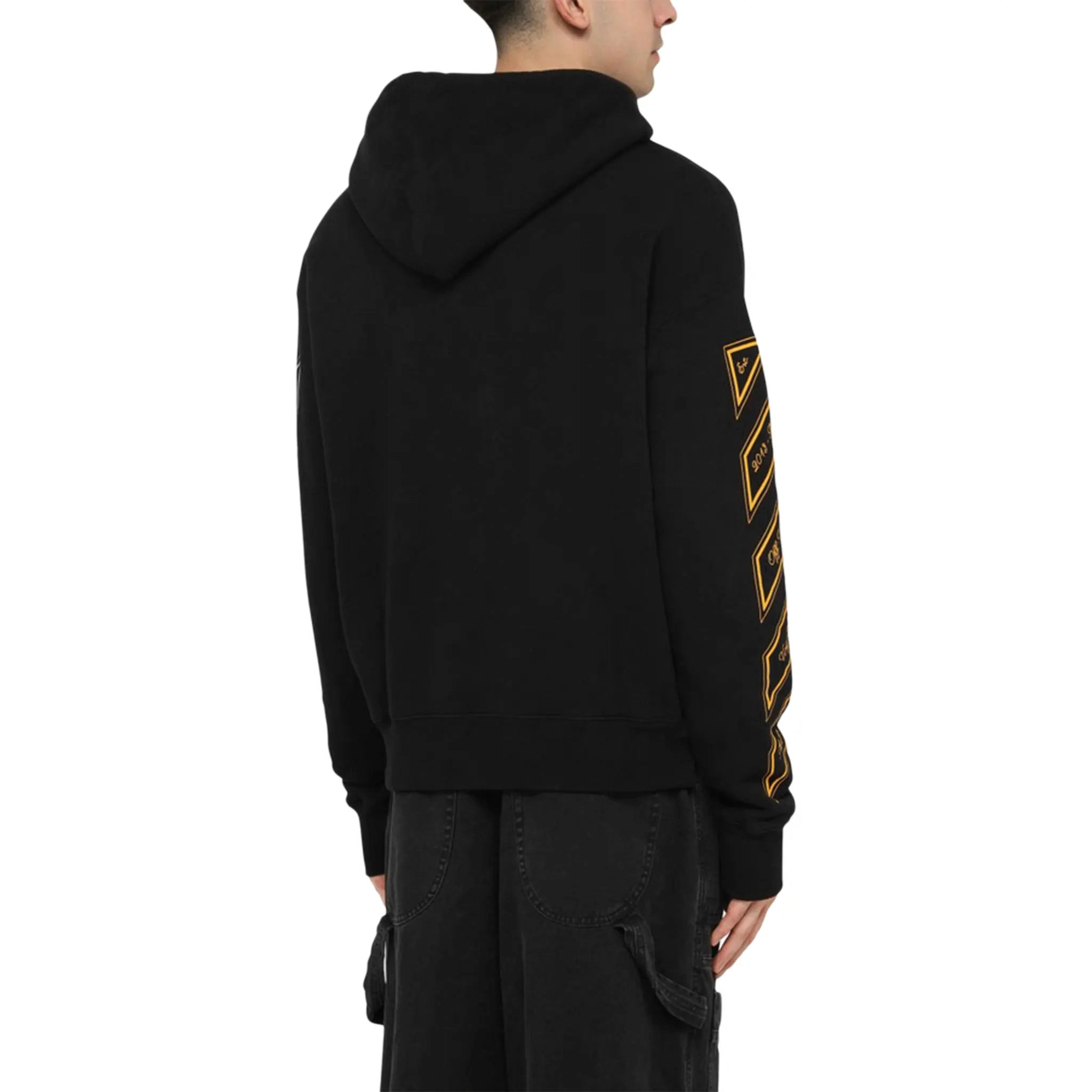 Off White OW 23 Skate Black Hoodie - Men's Streetwear Pullover Sweatshirt for Skateboarding & Urban Fashion | Perfect for Casual Wear & Street Style