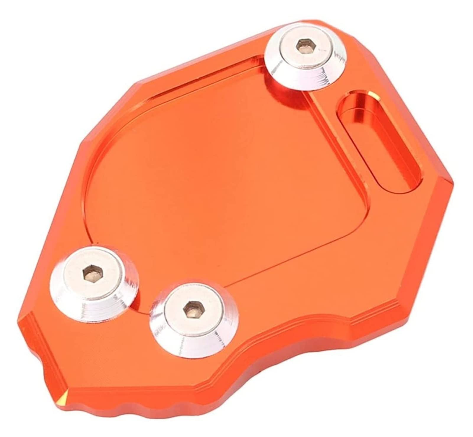 BMW F800GS 2008-2014 Motorcycle Kickstand Pad - CNC Aluminum Side Stand Plate, Foot Pad Support for Enhanced Stability (Orange) - Perfect for Off-Road Adventures & Parking on Soft Surfaces