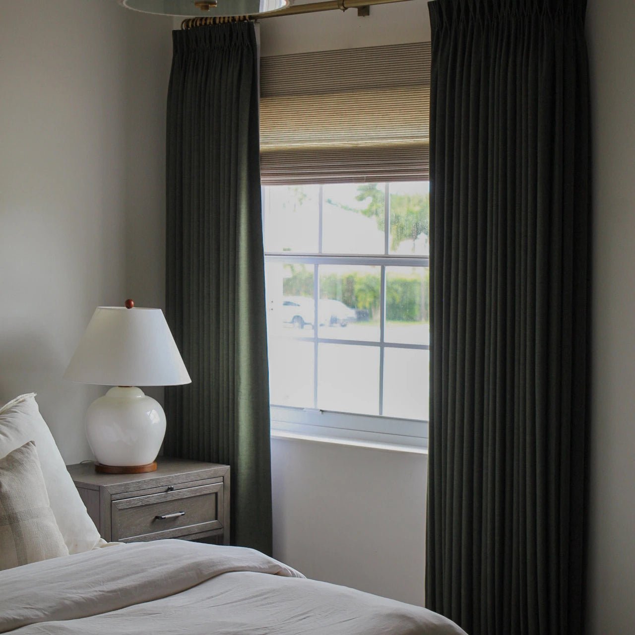Motorized Blackout Pinch Pleat Curtains - Ready Made for Living Room & Bedroom - Noise Reduction & Light Blocking for Better Sleep